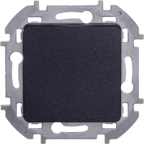 Выключатель кнопочный Inspiria 6А 250В без фиксации НО/НЗ механизм антрацит IEK 673693