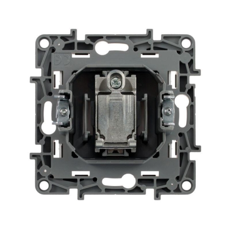 Розетка телевизионная TV СП Etika 2дБ 0-2400МГц с топологией "звезда" механизм бел. IEK 672251