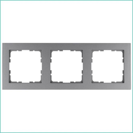 Рамка 3-м G-Classic алюм. Jasmart G1003S