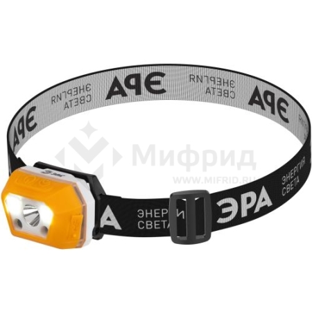 Фонарь аккумуляторный налобный Рабочие Практик GA-810 3Вт сенсорный аккум. micro-USB Эра Б0052318