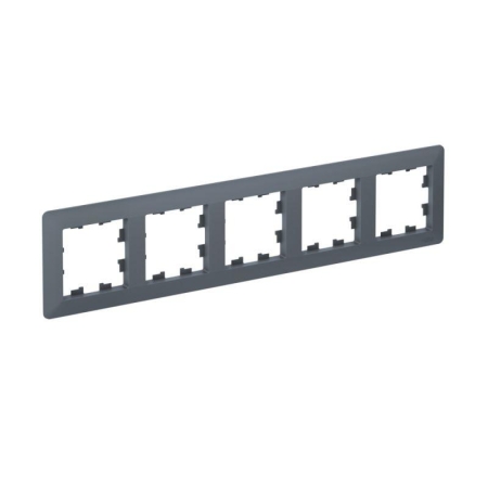 Рамка 5-м AtlasDesign Air грифель/дым. черн. SE ATN220705