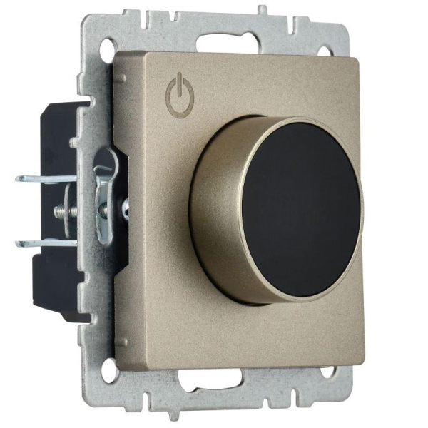 Термостат электронный с индик. BRITE СП IP20 ТС10-1-БрШ механизм шампань IEK BR-RT11-K37