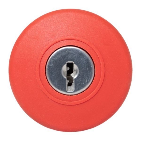 Механизм кнопки исполнительный XB4 "Грибок" поворотн. с фиксацией с замком красн. PROxima EKF XB4BA1F-R