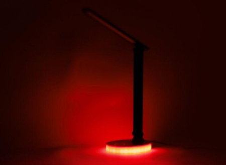 Светильник светодиодный настольный UF-822 C01 7Вт димм. 3 цвет. темп. RGB ночник бел. Ultraflash 15176