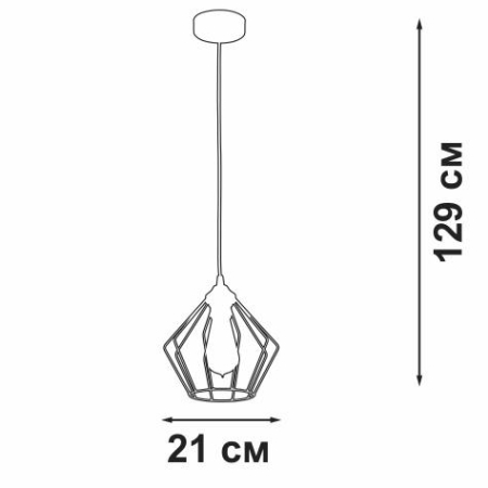 Подвес 1xE27 макс. 40Вт Vitaluce V4801-1/1S