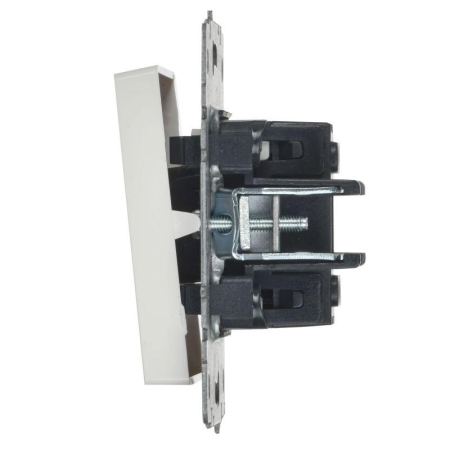 Выключатель 1-кл. СП BRITE ВС10-1-1-БрБ 10А с индик. механизм бел. IEK BR-V10-1-10-K01