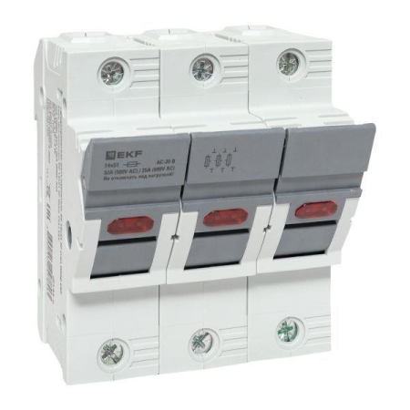 Предохранитель-разъединитель DF 14х51 3п (тип ПВЦ) EKF df143-e