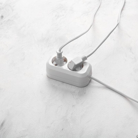 Удлинитель 2х1.5м с заземл. 3х0.75 бел. PROCONNECT 13-4202