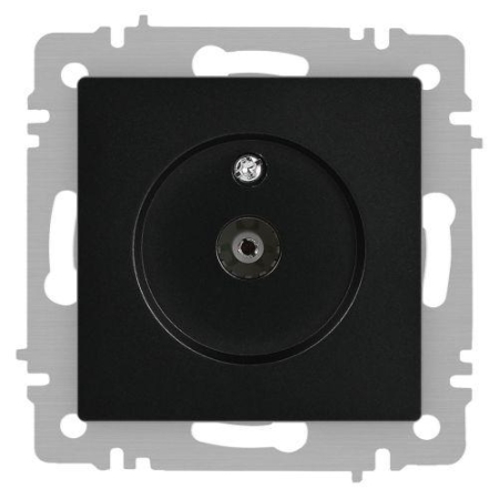 Розетка телевизионная одиночная TV СП Accent 6-301-05 IP20 антрацит Intro