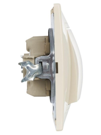 Выключатель 2-кл. СП Кварта 10А IP20 ВС10-2-0-ККм крем. GENERICA EVK20-K33-10-DM