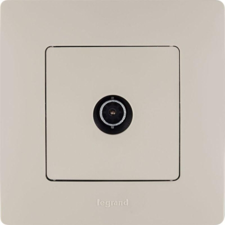 Розетка телевизионная TV СП Etika 2дБ 0-2400МГц с топологией "звезда" механизм сл. кость IEK 672351