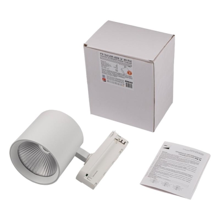 Светильник светодиодный трековый трехфазный 3P PTR 7040 40Вт 4000К 36град. WH IP40 Pro+ JazzWay 5062795