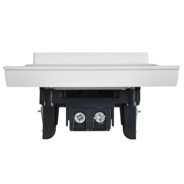 Выключатель 1-кл. СП BRITE ВСР10-1-0-БрАБ 10А в сборе арктич. бел. IEK BR-V10-0-10-K91-F