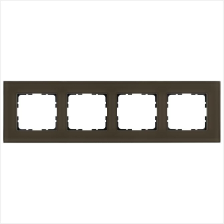 Рамка 4-м G-Glass стекло каперсовый Jasmart G1004GT