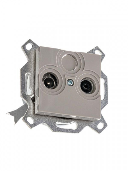 Розетка телевизионная проходная TV/R Levit 7дБ кофе макиато ABB 2CHH083607A6018