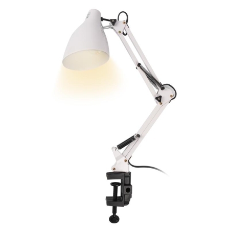 Светильник настольный TBL-02 под лампу Е27 (струбцина и подставка в компл.) бел. ФАZА 5046252