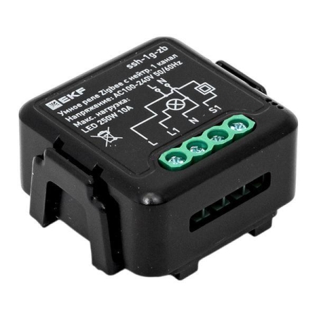 Реле умное в подрозетник 1-канальное Zigbee Connect Select с нейтралью EKF ssh-1g-zb