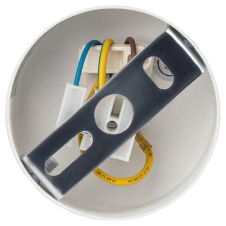 Светильник OL35 WH MR16 GU10 IP20 настенно-потолочный спот бел. хром ЭРА Б0056363