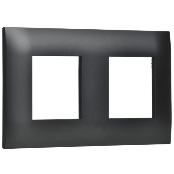 Рамка 2-м SKANDY SK-F02Bl черн. IEK SK-M22-K02