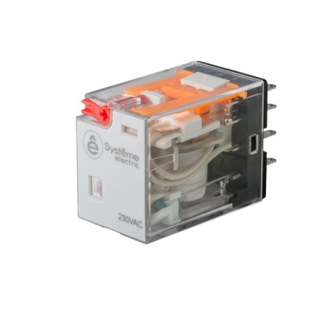 Реле 5А 4CO 230В AC тест кнопка LED SE SXM4CB2P7