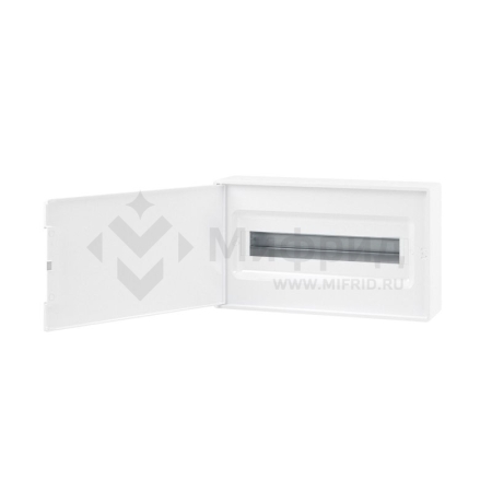 Щиток настенный Фрейм (FRAME) 18мод. с бел. дверцей с 2 шинами PEN на 8 и 10 отверст. бел. DKC F18W1WW