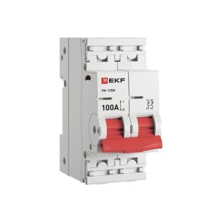 Выключатель нагрузки 2п 100А ВН-125N PROxima EKF S1252100