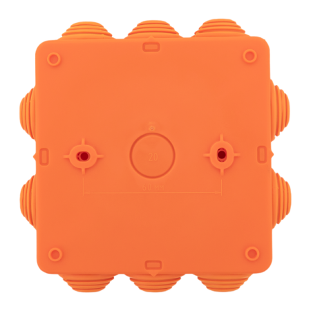 Коробка огнестойкая E45 100х100х50мм IP55 с клеммниками 4 полюса 0.5-10кв.мм HF EKF plc-kmfr-100-410