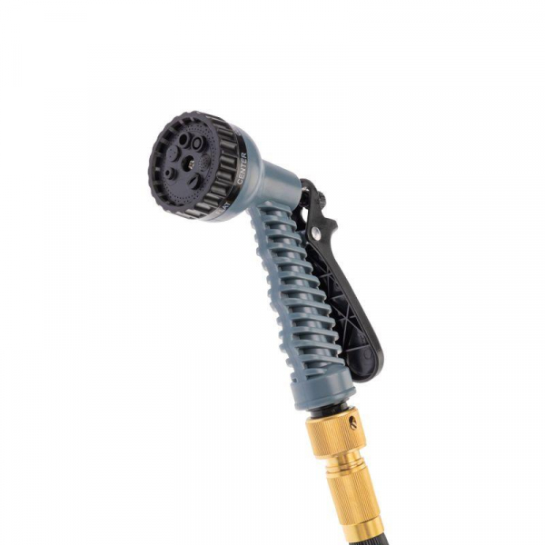 Набор поливочный растягивающийся шланг 45м пистолет 7 режимов соединитель латунь ЧЕТЫРЕ СЕЗОНА 62-0318-F