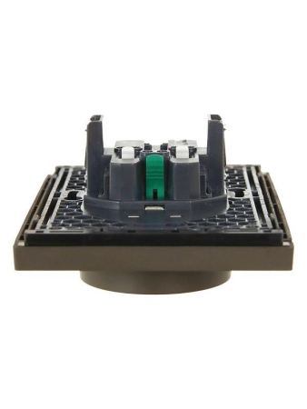 Розетка 2-м СП FORTE&PIANO FP324 16А с заземл. без защ. шторок безвинт. крепл. сер. IEK FP-R21-16-1-K03