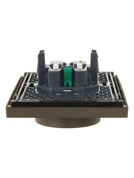 Розетка 2-м СП FORTE&PIANO FP324 16А с заземл. без защ. шторок безвинт. крепл. сер. IEK FP-R21-16-1-K03