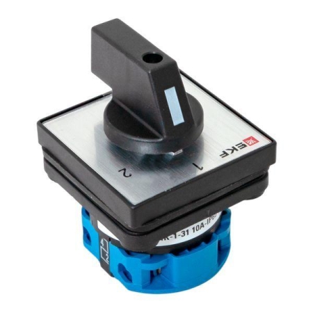 Переключатель кулачковый ПК-1-31 1п 10А "1-2" IP65 EKF pk-1-31-10-65