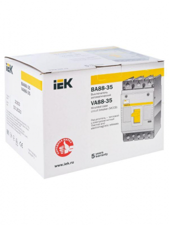 Выключатель автоматический 3п 250А 35кА ВА 88-35 KARAT IEK SVA30-3-0250