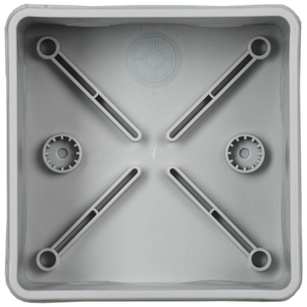 Коробка распаячная ОП КМ42455 100х100х50мм IP67 8 вводов сер. IEK UKO21-100-100-050-K41-66