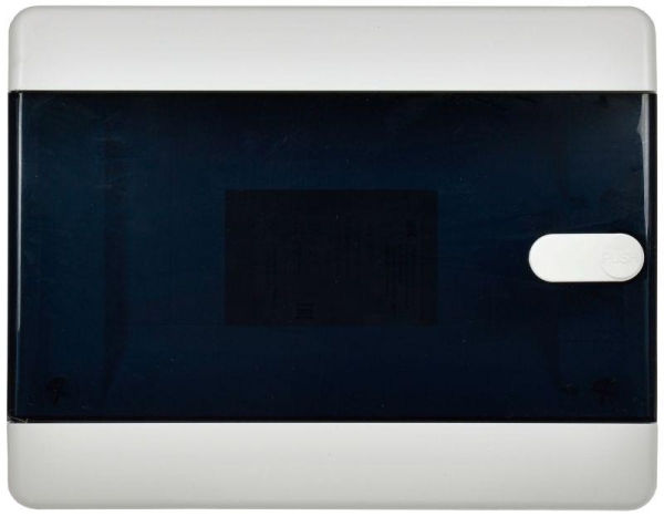 Корпус ЩРВ-П-8 UNION Compact IP41 черн. прозр. дверь пластик. IEK UIC-KP12-V-08-41-K01