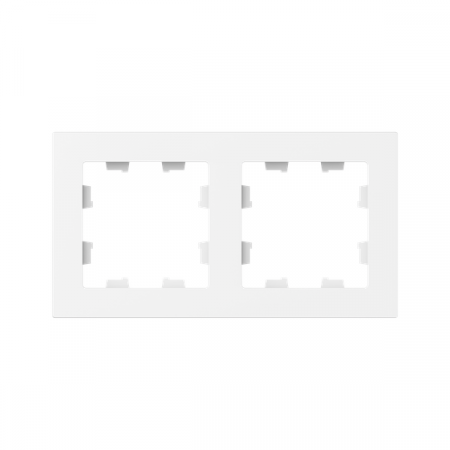 Рамка 2-м Эпика пластик бел. EKF UP1-FPW-02