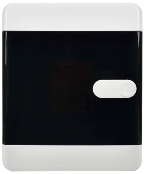 Корпус ЩРН-П-4 UNION Compact IP41 черн. прозр. дверь пластик. IEK UIC-KP12-N-04-41-K01