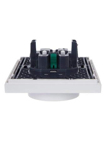 Розетка 2-м СП FORTE&PIANO FP223 16А с заземл. защ. шторки безвинт. крепл. бел. IEK FP-R24-16-1-K01