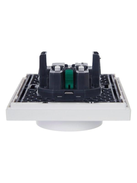 Розетка 2-м СП FORTE&PIANO FP223 16А с заземл. защ. шторки безвинт. крепл. бел. IEK FP-R24-16-1-K01