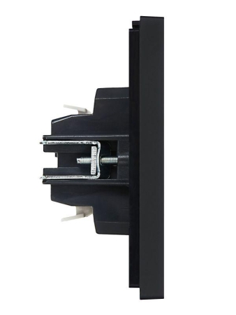 Выключатель 2-кл. СП FORTE&PIANO 10А FP106 с индикацией черн. IEK FP-V20-1-10-1-K02