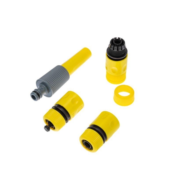 Катушка со шлангом 1/2дюйм 15м 3 коннектора 1 распылитель ЧЕТЫРЕ СЕЗОНА 62-0267