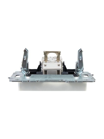 Розетка телефонная СП BRITE РТ10-БрБ RJ11 механизм бел. IEK BR-T10-K01