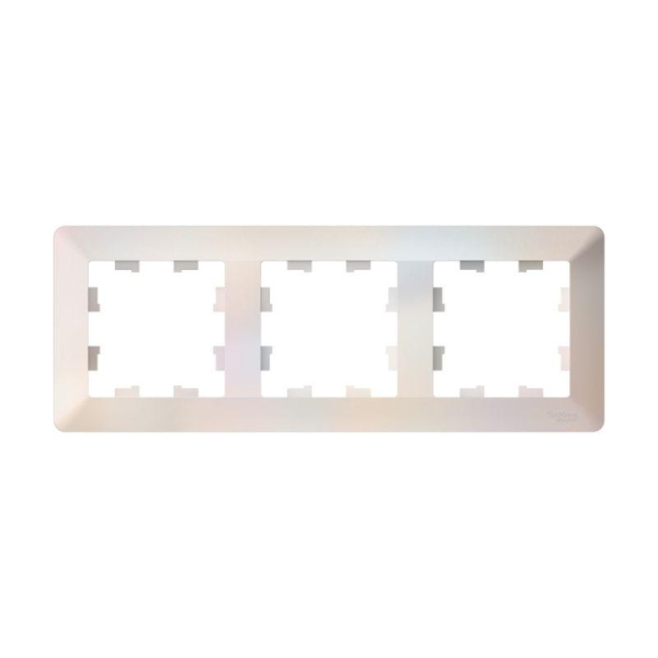 Рамка 3-м AtlasDesign Air жемчуж./дым. бел. SE ATN220403