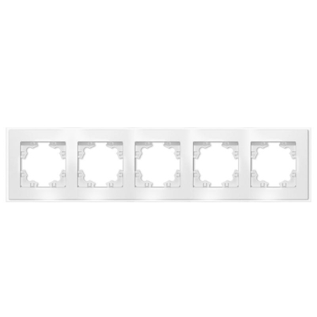 Рамка 5-м Афина стеклянная бел. UNIVersal 2246