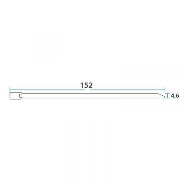 Хомут-стяжка стальной 152х4.6мм (уп.100шт) Rexant 07-0158-100