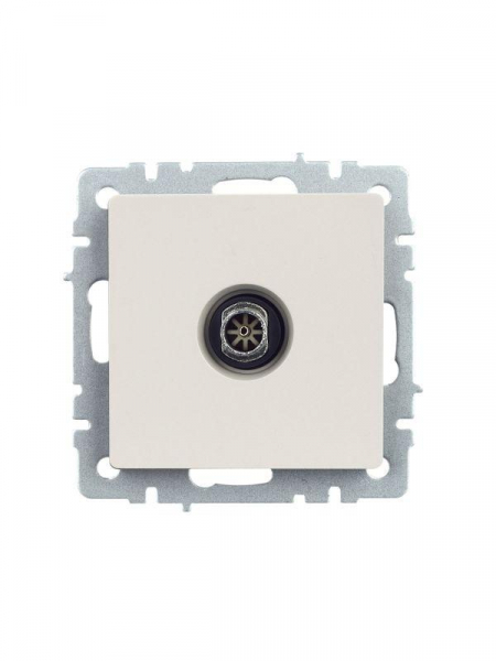 Розетка телевизионная оконечная TV СП Brite РТВ11-0-БрЖ механизм жемчуж. IEK BR-A10-O-K36