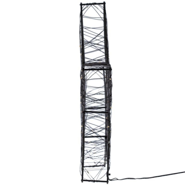 Фигура Металлическая 3D "Звезда" 35см питание 3хAA (не в компл.) тепл. бел. Neon-Night 513-706