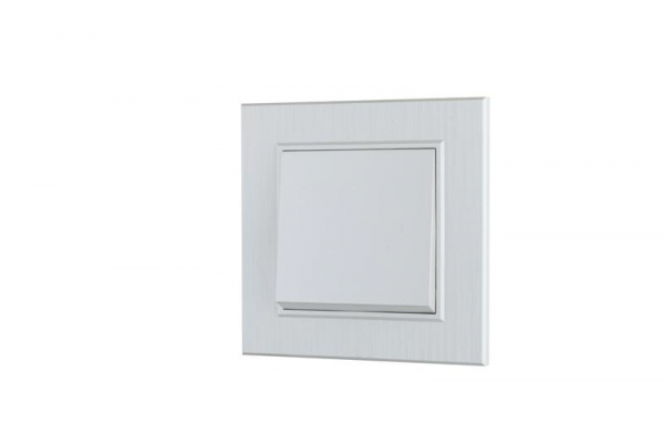 Выключатель 1-клав. Karea LINE STAR жемчуж. Makel 86100001