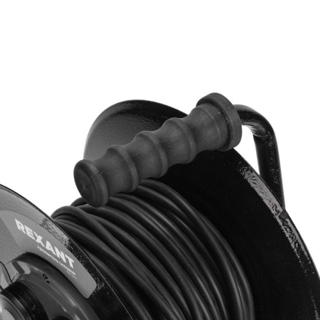 Удлинитель на метал. катушке 4х30м с заземл. IP44 КГ 3х1.5кв.мм c защ. крышкой Rexant 13-5011