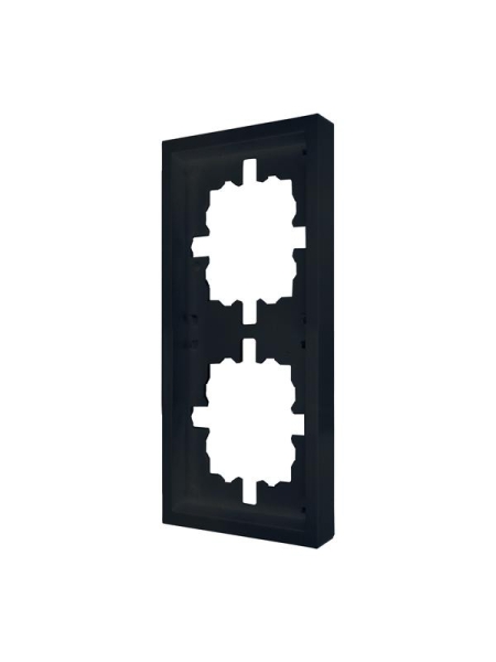 Рамка 2-мест. горизонт. ZIMA черн. бархат LEZARD 704-4200-147