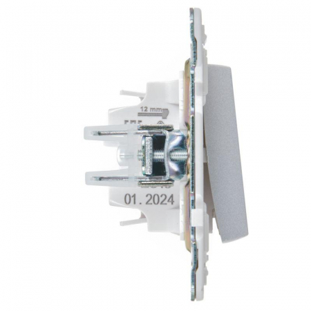 Выключатель 1-кл. SKANDY 10А SK-V01S серебр. IEK SK-V10-0-10-K23